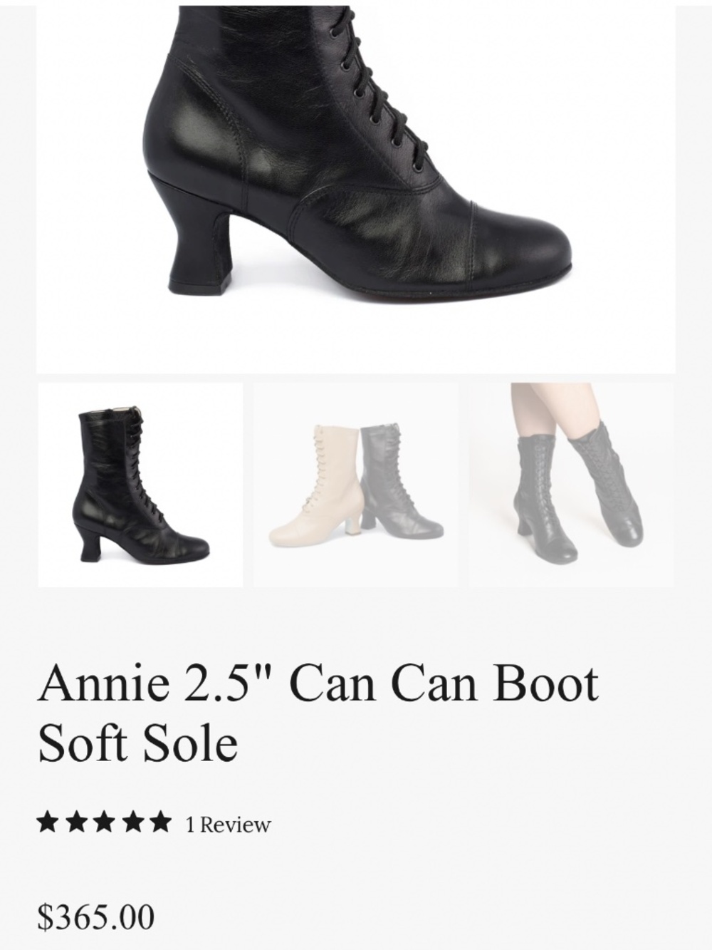 LaDuca Annie Can Can dance boots - Picture 5 of 5
